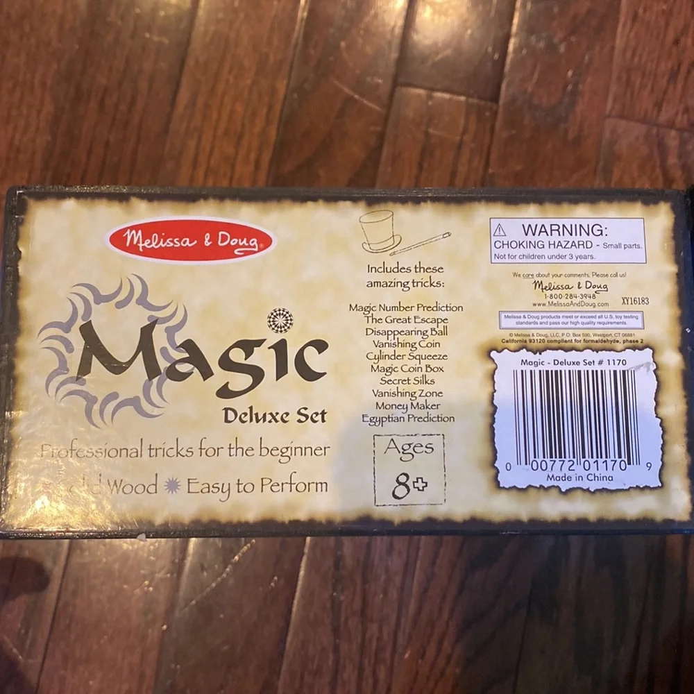 Melissa & Doug Magic Trick Set with Blue Starry Boxes and Multicolor Props